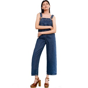 Trendy 2022 New Women's Denim Jumpsuit Wide Leg Pants Women's Stretch Denim Whole Pants