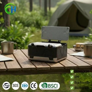 Customized Eco-Friendly Lightweight Collapsible Portable Outdoor Camping Insulated Cooler Box Cushion Packaging Waterproof EPP