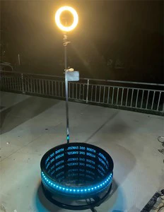 RGB LED Brick Lights Remote Control IP55 Rated Aluminum Alloy Tempered Glass Construction 360 Photo Booth Elements Landscape