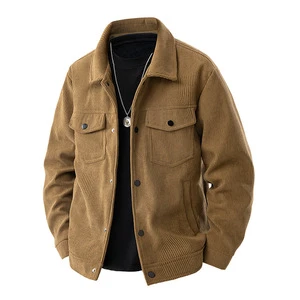 Hot Selling Autumn Denim Single Button Windproof Breathable Eco-Friendly Coat Turn-down Collar Long Sleeve Button Men's Jacket