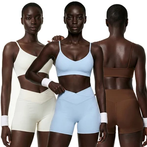 Custom Activewear Set Wholesale Eco-Friendly Yoga Set Women Quick Dry Sleeveless Gym Fitness Workout Set Running Leggings OEM