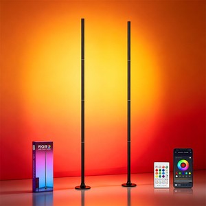 LED Corner Floor Lamp 16 Million DIY Colors Smart RGBICW Led Ambient Lighting For Living Rooms Bedrooms Gaming Rooms