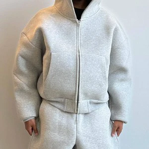 Men's High Quality 100% Cotton Oversized Custom Logo Sports Suit Winter Sweatpants Hoodie Two Piece Jogger Tracksuit