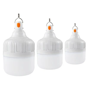 Suitable Home Camping Emergency Lamp Portable E27 B22 Emergency Bulb 10W 20W 30W 40W 50W Rechargeable Bulb Led Emergency Light