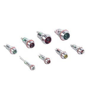High Quality 6mm 8mm 10mm Metal Copper Led Indicator Light AD22C-6 12v signal Lamp Angle Beam IP65 Rating