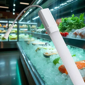 Eco-friendly IP67 Waterproof LED Linear Light for Ice Cabinet All-weather Refrigerated Freezer Cooler Lighting Tube Lamp