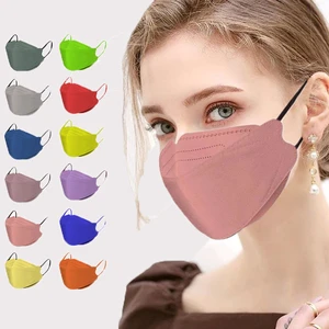 Premium KF94 Face Protective Mask for Adult - 10PCS/bag Individually Packaged - 4 Layer Disposable Safety Dust Mask Multicolor