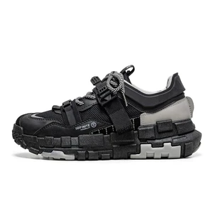Trending Design Men's Lace up Breathable Running Custom Shoes with logo Lace up Men Walking Shoes
