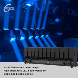 Dj Stage Equipment 12x60w Pixel Rgbw 4in1 Led Beam Dmx Wash Zoom Matrix Stage Moving Head Bar Lights Wave Led Bar