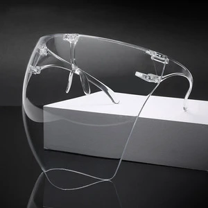 Simple High Transparent Face Cover Protective Mask Anti Fog Eye and Month Protection Anti Wind and Oil Face Shield