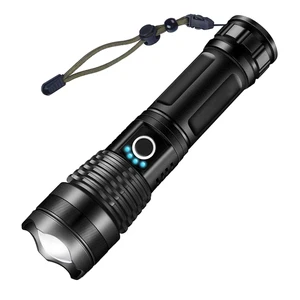 Zarrson 10000 High Lumen Super Bright Long Range Powerful Led Torch Light Xhp70 90 Tactical Waterproof Rechargeable Flashlights