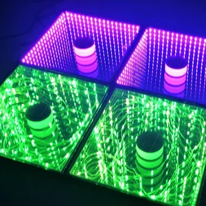 Wedding Party Floor Tile Light Induction RGB Lighting Display Welcome Floor Quadrel Brick Lamp