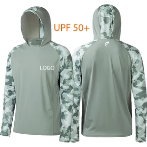 Wholesale Custom Quick Dry Fishing Wear Long Sleeve UPF 50+ UV Protection Hoodie and Shirt for Outdoor Sports