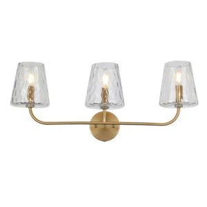 Vanity Light Hammered Glass