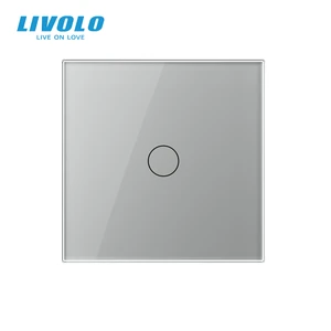LIVOLO Smart Dimmer Pro 1 Gang 1 Way UK British Standard Panel 86mm*86mm With Function Key Neutral and Live Wire Grey Gold