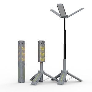 New Design High Brightness Tripld Camping Work Light Fishing Flame Warm Light Dimming Portable Rechargeable Work Light