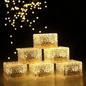 Solar Garden Ice Brick Lamp-Waterproof Self-Adhesive Outdoor Step & Garden Light Modern Minimalist Design