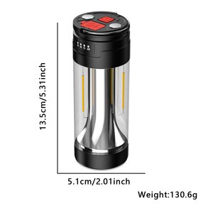 Three-In-One Multifunctional Rechargeable Camping Lamp with Long Battery Life LED Light Source Magnetic Output Function