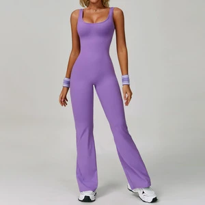 Outdoor Running Sports Jumpsuit Hip-lifting Tight Jumpsuit Yoga Suit Women
