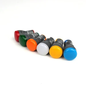 AD16-22DS AD22-22SMD Red Yellow Green Blue Orange LED Indicator Lamp AC 220V BLUE Pilot Panel Light Indicator