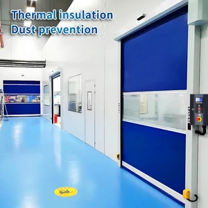 CE Certified PVC High Speed Cleanroom Door Anti-Bacterial Dustproof Modern Design PVC Fast Door