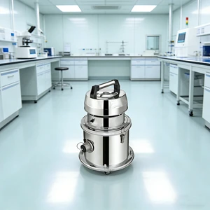 New Class 100 Clean Room Industrial Vacuum Cleaner 5-Stage HEPA Filter Imported Motor 1.35KW 25L Capacity Stainless Steel Naico