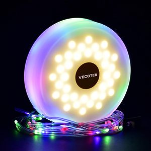 Solar Light Camping Lights String, Portable RGB Camping String Lights for Camping