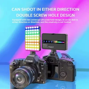 Mini RGB LED Video Light Upgrade Pocket Lamp Photography Fill Light for Camera Phone TikTok Vlog Selfie