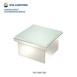 SYA-308S Low Voltage Color Changing Buildings square IP67 12W Led RGB Paver Light Landscape Lamps Outdoor Led Brick Lights