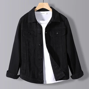 New Slim Vintage Denim for Men Casual Plus Size Spring and Autumn