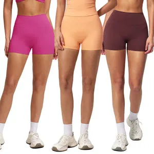 Women's Tight High Waist Yoga Shorts Butt Lift Peach Booty Soft Breathable Biker Shorts Fitness Running Yoga Shorts