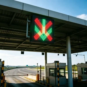 Waterproof Red Cross Green Arrow LED Lane Indicator High Brightness Tunnel Toll Station Traffic Light