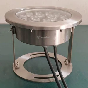 Complete Stainless Steel Waterproof Warm White 12V 18W LED Underwater Light IP68