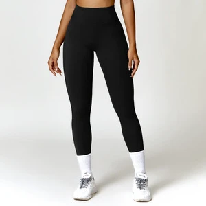 Women's High Waist Yoga Pants Solid Pattern Butt Lifting Speed Dry Fitness Activewear Tight Pilates & Running Sports Leggings