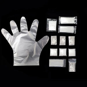 Disposable Food Grade Independent Plastic Gloves Packing Pe Glove Individually Wrapped Disposable Gloves