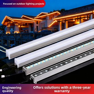 LED Linear Light Outdoor Waterproof Monochrome Facade Lighting Building Contour Running Light System Tubes Aluminum IP65 High
