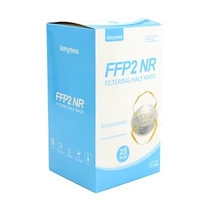 Protective FFP2 Disposable Dust Mask EN 149 Standard Adjustable Nose Clip 4 Layers White Europe Stock Safesecure