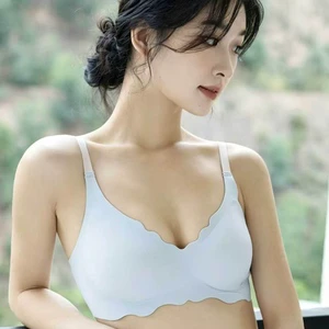 Wholesale Women's Seamless Bras Push-up Jelly Bra Backless Comfortable Quality Bras for Ladies