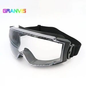 CE EN166 ANSI Z87.1 Safety Goggles for Industrial with Adjustable Headband Wrap Around Design for Well protection