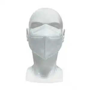KN95 Disposable Face Mask Fashion White Protective Respirator with Dustproof Fabric