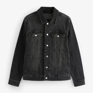 Classic denim jacket for men crafted with durable cotton fabric stylish washed finish comfortable fit and reinforced