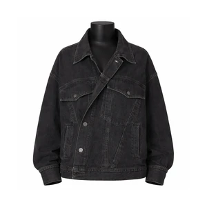 Women's Premium Quality Denim Jacket Nonwoven Breathable Windproof Oversized Vintage Button Print Jean Casual Streetwear