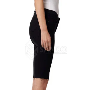 Women's Stylish Solid Color Jeans Shorts High Quality Breathable Durable 100% Cotton Casual Customizable New Release Wholesale