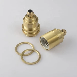 Bronze Threaded Light Bulb Socket E26 E27 Brass Lamp Holder Lamp Parts Lamp Socket for DIY Lighting Pendant Light Bulb