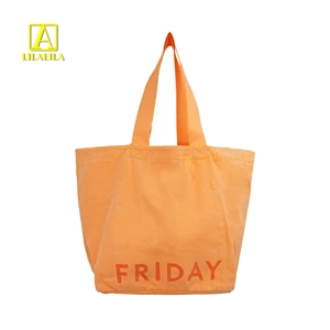 Orange Sporty Eco-friendly BPA Free Customizable Beach Bag Can Hold Swimsuits Wine Bottles Large Capacity Canvas Weekend Leisure