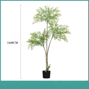 Nandina Bamboo Tree Artificial Large Artificial Tree With Pot, Artificial Indoor Plants For Living Room Home Decor