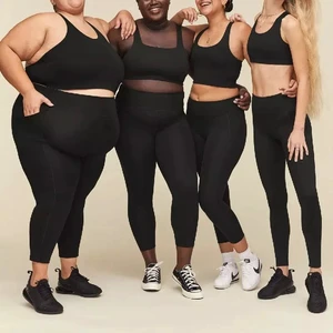 Custom Plus Size Activewear Women 1x-6x Oem Moisture-wicking Workout Clothing Sets Big Size Yoga Wear