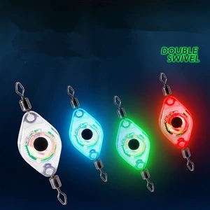 Wholesale Double Swivel Fish Trap Lamp Electronic Luminous LED Night Fish Lamp Underwater Lure Fish Bait Light