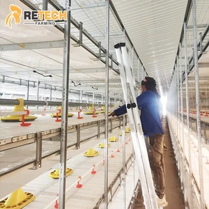 Energy-Saving LED Lighting System for Commercial Animal Farms Poultry House Broiler Cage Equipment