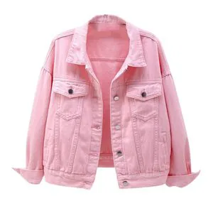 Big Size Short Denim Jackets Women Tops Autumn Wash Long Sleeve Vintage Casual Jean Women's Denim Sets